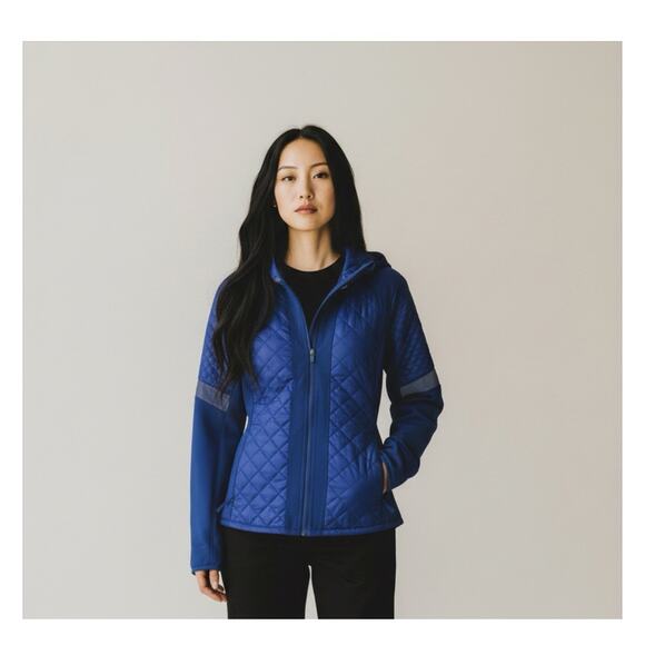 Athleta Rock Springs Hooded Quilted Stretch Reflective Jacket Women’s Size XS - Picture 11 of 11